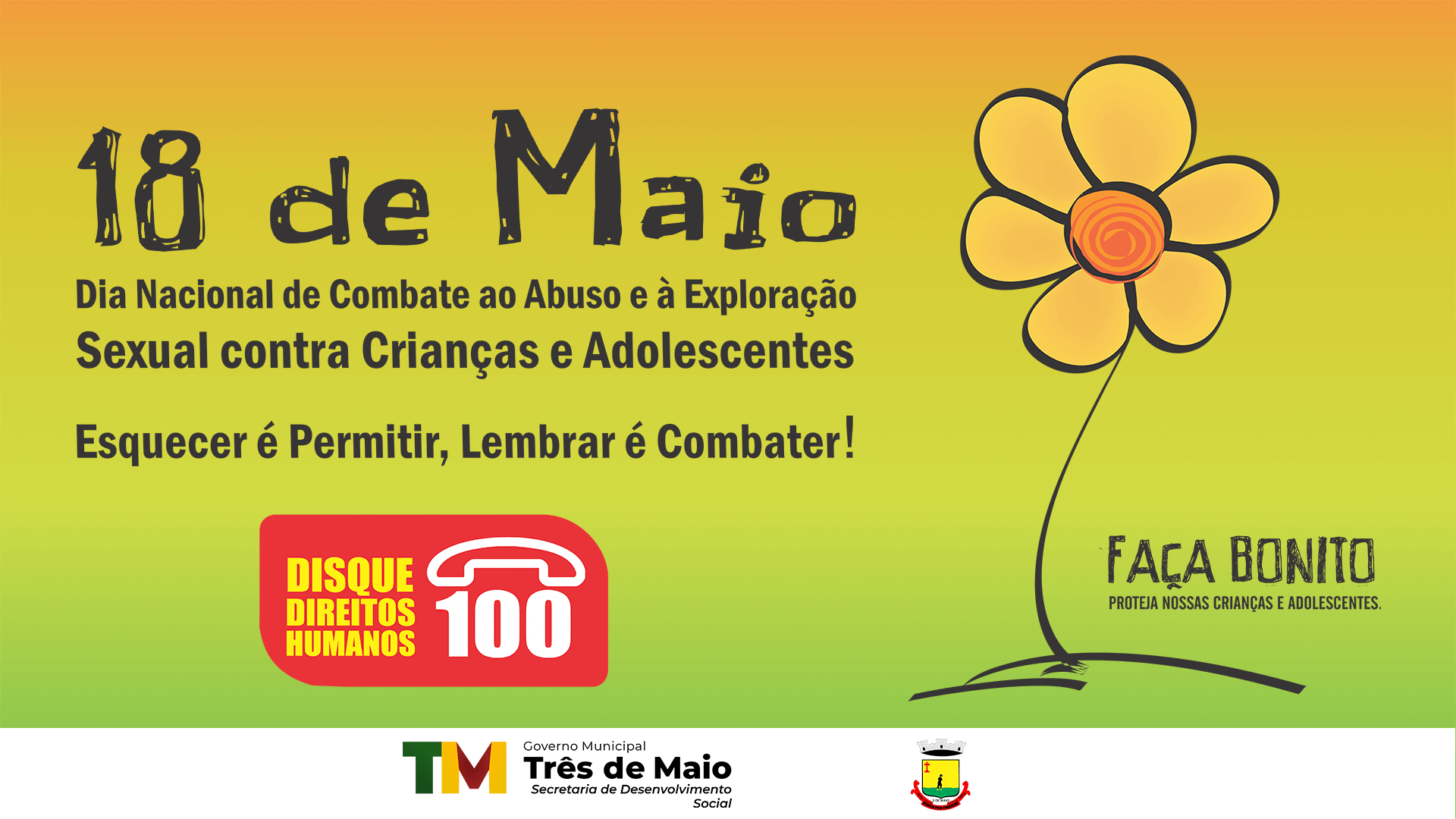 MAIO LARANJA CONSCIENTIZA POPULAÇÃO SOBRE COMBATE AO ABUSO SEXUAL INFANTIL